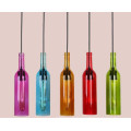 Wine bottle Shape Glass Pendant Lamp for Indoor Decoration